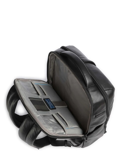 RUSSEL 14" Laptop-Rucksack aus Leder Schwarz - PC-Rucksäcke