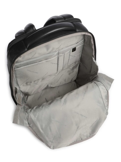 RUSSEL 14" Laptop-Rucksack aus Leder Schwarz - PC-Rucksäcke