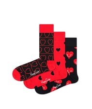HAPPY SOCKS I LOVE YOU Geschenkset mit 3 Paar Socken - Damenstrümpfe