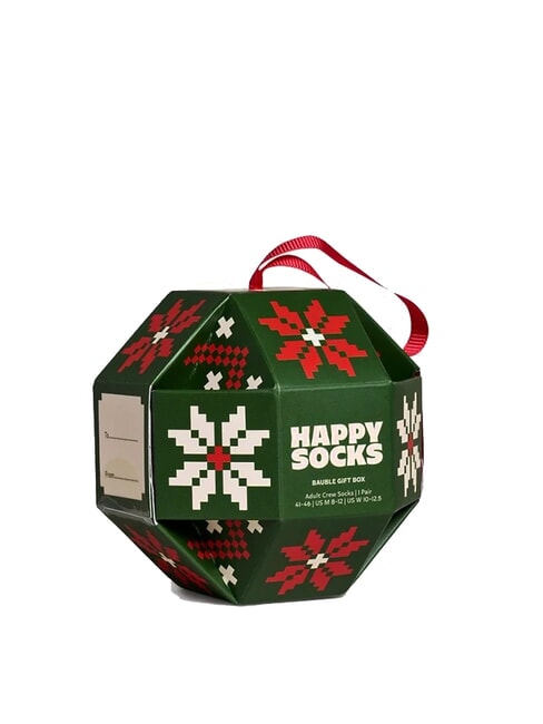 SNOWFLAKE Geschenkset mit 1 Paar Socken dunkelgrün - Herrensocken/Herrenstrümpfe