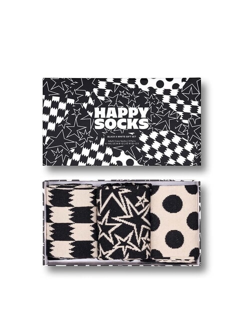 BLACK AND WHITE Geschenkset mit 3 Paar Socken Schwarz - Damenstrümpfe