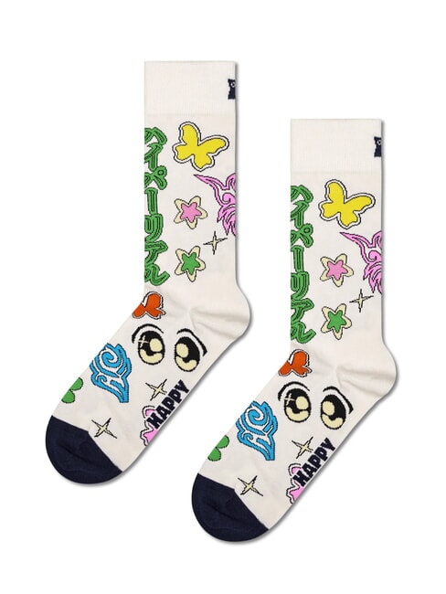 SPINNING WHEEL Geschenkset mit 2 Paar Socken Weiß - Damenstrümpfe