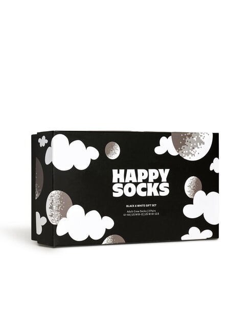 BLACK AND WHITE Geschenkset mit 3 Paar Socken Schwarz - Herrensocken/Herrenstrümpfe