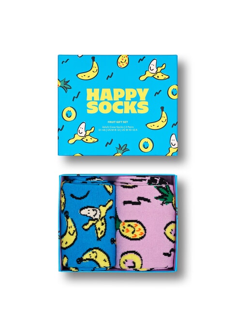 FRUITS SOCKS Geschenkset mit 2 Paar Socken Türkis - Damenstrümpfe