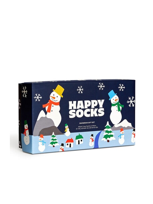 SNOWM Geschenkset mit 3 Paar Socken mehrfarbig - Herrensocken/Herrenstrümpfe