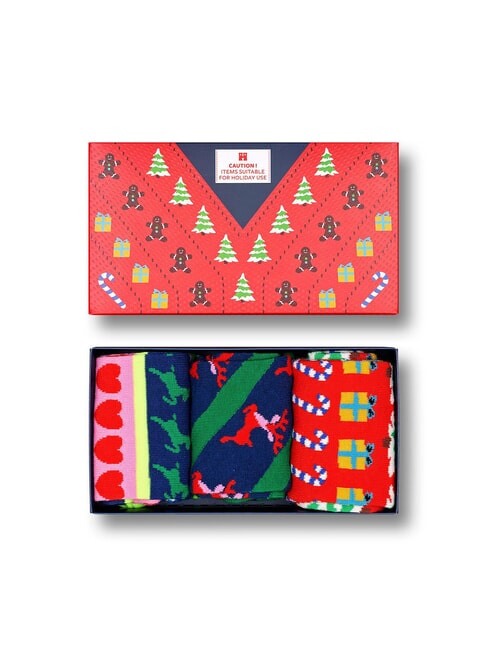 X-MAS SWEATER Geschenkset mit 3 Paar Socken 4300 - Herrensocken/Herrenstrümpfe