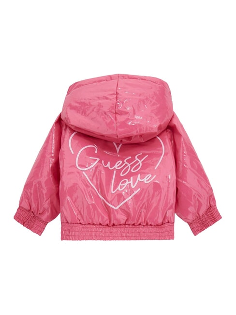 KIDS Wattierte Jacke mit Kapuze Karamellrose - Kinder Jacken