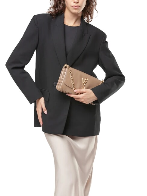 LOUISE Mittelgroße Umhängetasche mit Kettengriff taupe - Damentaschen