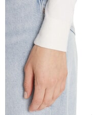 GUESS REYNA LOGO Rundhalspullover mit Applikationen cremwhi - Damenpullover - 4