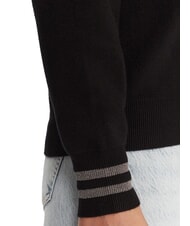 GUESS SILVIE LOGO Rundhalspullover mit Strasssteinen jetbla - Damenpullover - 4