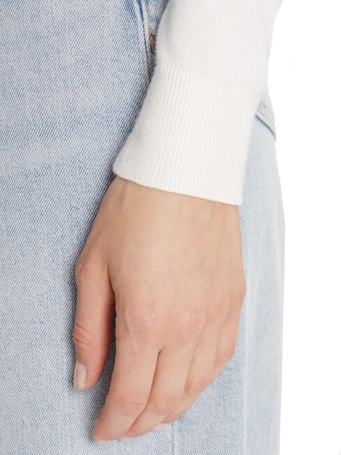 REYNA LOGO Rundhalspullover mit Applikationen cremwhi - Damenpullover