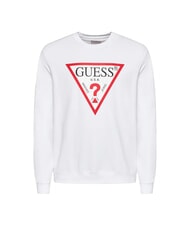 GUESS AUDLEY Sweatshirt mit Dreieck-Logo purweiß - Sweatshirts Herren - 4
