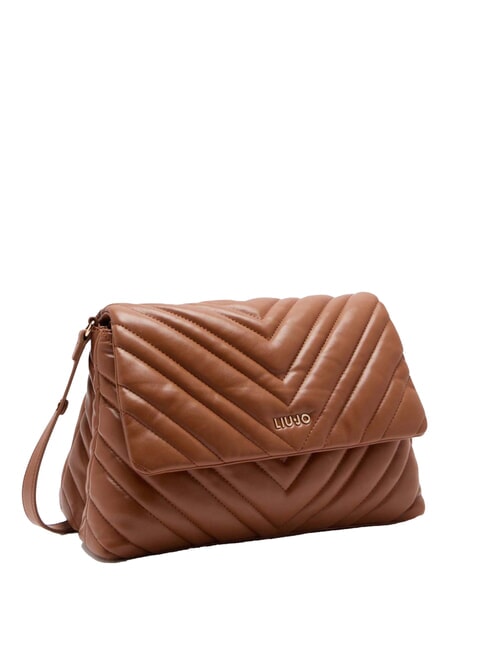 LUNNY Mittelgroße gesteppte Hobo-Tasche Wildleder- - Damentaschen