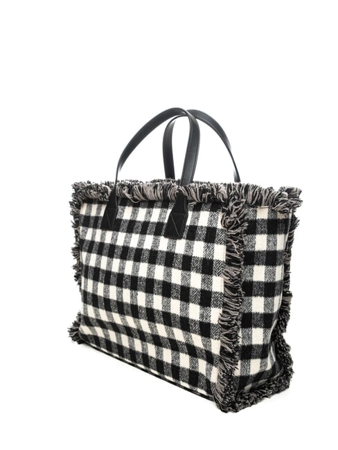 CALI TARTAN Handtasche, mit Schultergurt Schwarz - Damentaschen