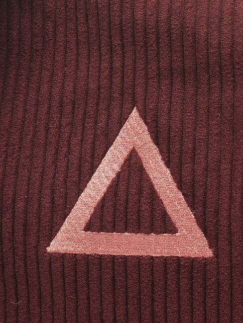 CORDUROY Clutch mit Handgelenk- und Schultergurt Bordeaux - Damentaschen