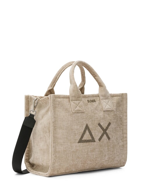 CALI VELVET Handtasche, mit Schultergurt Beige - Damentaschen