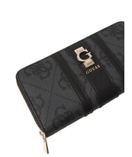 GUESS ERENIA Große Geldbörse mit Rundum-Reißverschluss Kohle - Brieftaschen Damen - 3