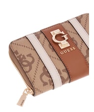 GUESS ERENIA Mittelgroße Geldbörse mit Rundum-Reißverschluss MILCH-LOGO - Brieftaschen Damen - 3