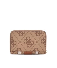 GUESS ERENIA Mittelgroße Geldbörse mit Rundum-Reißverschluss MILCH-LOGO - Brieftaschen Damen - 4