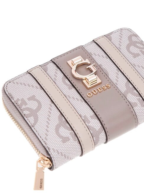 ERENIA Mittelgroße Geldbörse mit Rundum-Reißverschluss Logo in dunklem Taupe - Brieftaschen Damen