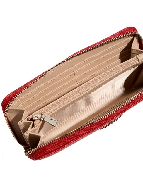 LAUREL 2 Große Geldbörse mit Rundum-Reißverschluss Granat - Brieftaschen Damen