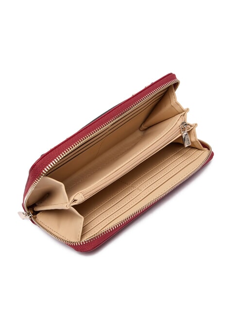 GREGORIA Große Geldbörse mit Rundum-Reißverschluss und Handgelenksschlaufe ROT - Brieftaschen Damen