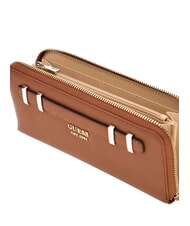 GUESS GREGORIA Große Geldbörse mit Rundum-Reißverschluss und Handgelenksschlaufe COGNAC - Brieftaschen Damen - 2