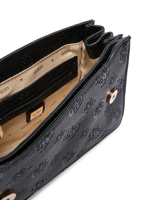 CRESIDIA II Umhängetasche mit Überschlag schwarzes Logo - Damentaschen