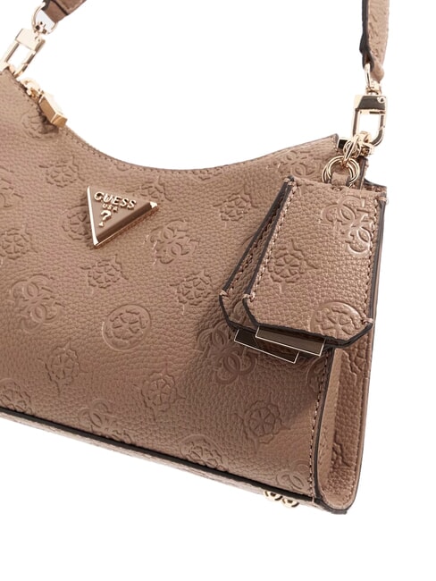 CRESIDIA II Umhängetasche mit Reißverschluss Logo in dunklem Taupe - Damentaschen