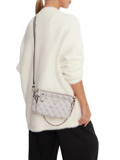 NOELLE 2 Umhängetasche Logo in dunklem Taupe - Damentaschen