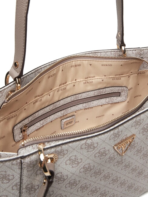 NOELLE 2  Schultertasche Logo in dunklem Taupe - Damentaschen