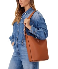 GUESS MERIDIAN 2 Beuteltasche mit Beutel COGNAC - Damentaschen - 4