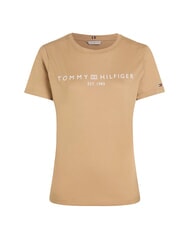 TOMMY HILFIGER TH 1985 Baumwoll-T-Shirt klassisches Khaki - T-Shirts und Tops für Damen - 3