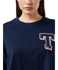 TOMMY HILFIGER TH JEANS T Baumwoll-T-Shirt dunkle Nachtmarine - T-Shirts und Tops für Damen - 3