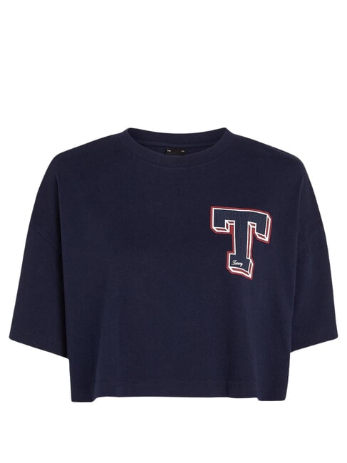 TH JEANS T Baumwoll-T-Shirt dunkle Nachtmarine - T-Shirts und Tops für Damen