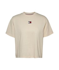 TOMMY HILFIGER TH JEANS MINI FLAG Kurzarm-T-Shirt Zeitungspapier - T-Shirts und Tops für Damen - 4