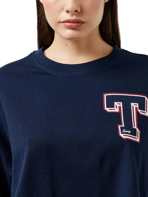 TH JEANS T Baumwoll-T-Shirt dunkle Nachtmarine - T-Shirts und Tops für Damen