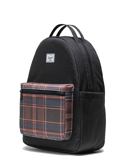 NOVA  14" PC-Rucksack schwarzes Winterkaro - Rucksäcke für Schule &amp; Freizeit