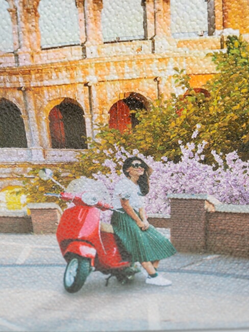 YESBAG Umhängetasche mit Print Italienische Liebe - Damentaschen