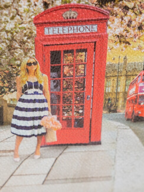 YESBAG Umhängetasche mit Print Englische Rose - Damentaschen