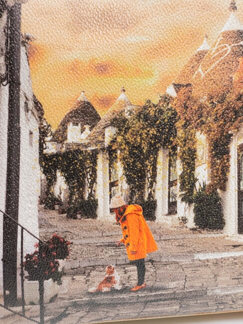 YESBAG Bedruckte Umhängetasche Leben in Trulli - Damentaschen