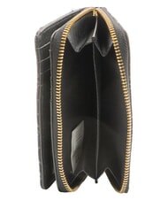 YNOT ROMANCE Mittelgroße Geldbörse mit Rundum-Reißverschluss SCHWARZ - Brieftaschen Damen - 4