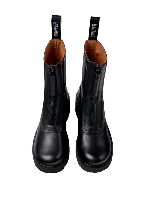 MILAH Stiefeletten aus Leder Schwarz - Damenschuhe