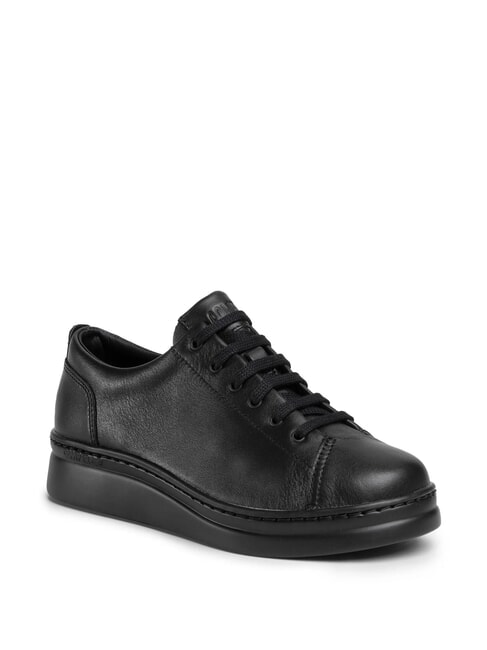 RUNNER UP Leder-Sneakers Schwarz - Damenschuhe