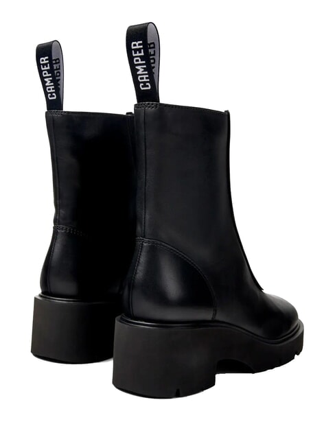 MILAH Stiefeletten aus Leder Schwarz - Damenschuhe