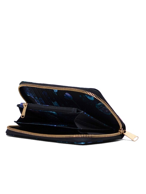 THOMAS Mittelgroße Geldbörse mit Rundum-Reißverschluss Abends blumig - Brieftaschen Damen