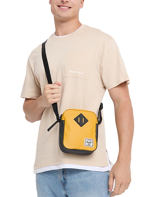 HERITAGE Kleine Geldbörse Messing - Umhängetaschen Herren