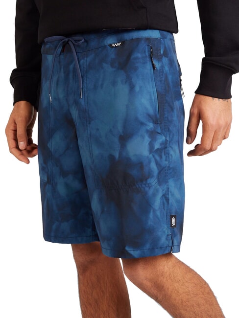 VOYAGE TIE DYE Lange Shorts Kostüm blaugrün-schwarz - Herrenbadehosen