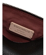 COCCINELLE HELGA Kosmetiktasche aus Leder Schwarz - Etuitaschen &amp; Necessaire - 5