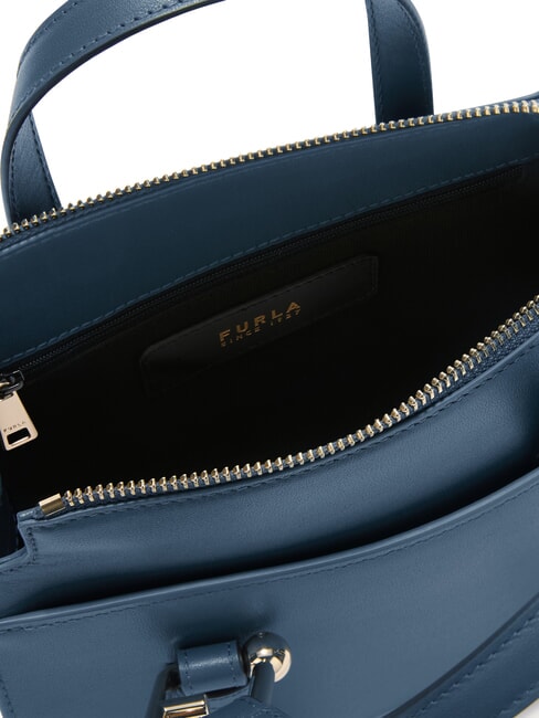 NUVOLA Mini-Handtasche mit Schultergurt grau blau - Damentaschen